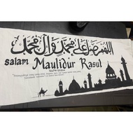 BANNER MAULIDUR RASUL 8x4ft dan 8x3ft CUSTOM DESIGN)