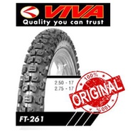 ORIGINAL VIVA TYRE FT-261 250-17 & 275-17 (TUBETYPE) Scramble Tyre / Tayar Bunga Kasar