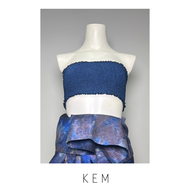 Kemissara Smock top - Midnight Blue