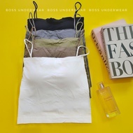 HIJAU Long tube top, plain foam tube top, strap tube top, foam tube top, tube top, crop top, women's