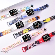 Led Kids Smart Watch Cartoon Printing Fashionable Waterproof Electronic Digital Square Watch