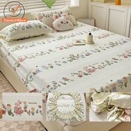 Dansunreve Flower Fitted Sheet Cute Animal Bedsheet Cartoon Queen Size Bedsheets Single King Bedding Mattress Cover