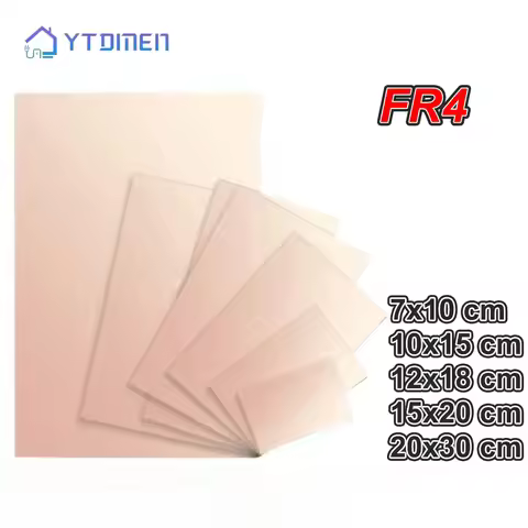 1/2PCS FR4 Single-Sided Fiberglass PCB Board 7x10/10x15/12x18/15x20/20x30cm Copper Clad Laminate Pro