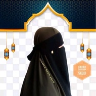 [IQOMAH SHOP] Niqob Poni Beedon Esem ori Saudi/ Cadar Pendul Beedon Esem saudi