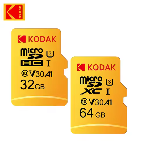 KODAK Flash Card 128GB Micro Card 64GB 32GB Memory Card with Adapter C10 TF Micro SD Cards 256GB for