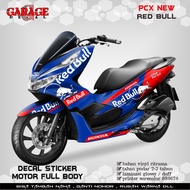 Decal PCX 150 Full Body Sticker PCX 150 Full Body Stiker PCX 150 Terbaru Full Body Red Bull