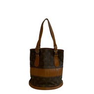 二手LOUIS VUITTONT42236 水桶包 PM 美國限量版 Monogram 手提包，棕色單肩ブラウン