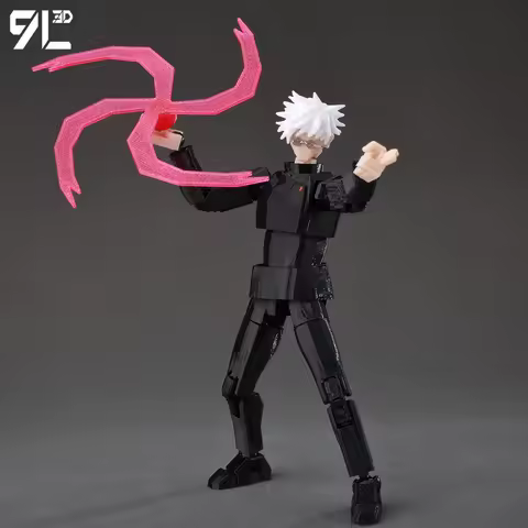 9LToyWodu Printed Lucky Dummy13 Jujutsu Kaisen Sukuna Yuji Yuta Satoru Gojo Movable Shapeshift Actio