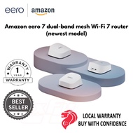 Amazon eero 7 dual-band mesh Wi-Fi 7 router Supports up to 2.5 Gbps thread zigbee matter alexa smart