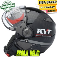 Helm kyt / helm retro bogo / helm kyt elsico #3 black doft gunmetal termurah