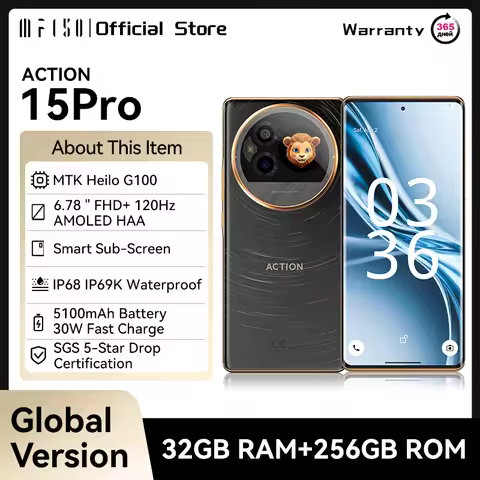 [World Premiere] IIIF150 Action 15 Pro Smartphone 6.78" AMOLED FHD+ 120Hz Screen MTK Helio G100 IP68