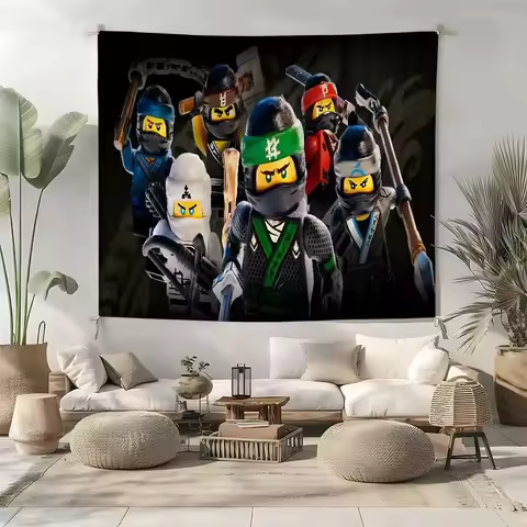 Anime Game N-Ninjago Z Tapestry Wall Hanging Tapestry Art Deco Blanket Curtain Hanging At Home Bedro
