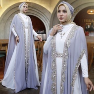 KAFTAN FITRI FREE INNER+CIPUT DAN TUBAN MODEL MEWAH DAN ELEGAN-KAFTAN LEBARAN TERBARU 2024 BAHAN CER