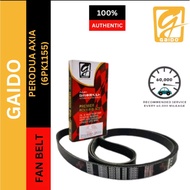 6PK1155 Gaido Fan Belt PERODUA AXIA Air Cond Alternator Power Steering Tensioner Belt Tali Kipas Ker