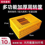 Chicken Transport Box for Chickens, Reinforced Extra Large Transport Cage for Adult Chickens, Ducks,