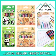 MA Home Krayon Warna Mini Cute Cartoon Kids Washable Crayon Set Panda 8 Colors Capybara 12 Colors Oi