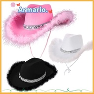 ARMARIO Cowgirl Hat Fashion Cowboy Accessory Costume Party Funny Performance Sequin Cowgirl Hats