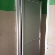 pintu kamar mandi aluminium minimalis harga perdaun + kusen