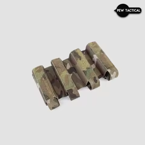 PEW TACTICAL FERRO STYLE Turnover - Quad SMG Small 9mm AIRSOFT MAG Glock H&K MP5 MP9 ARP9 MI16