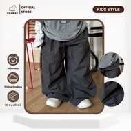 Chubee boy's gray parachute pants with pockets (3 - 14 years old) – B2503014