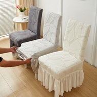 1Pcs Thickened Jacquard Elastic Chair Cover All-inclusive Elastic One-piece Dining Chair Cover