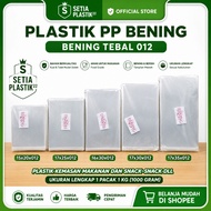 PP plastic thickBENING 012 complete sizes: 15x20 15x30 16x30 16x35 17x25 17x30 17x35 snack packaging