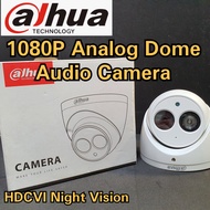 [Local stock] Dahua 2MP 1080P Analog Audio Dome IR Camera | HDCVI Night Vision Sound BNC IP67  Water