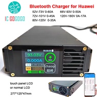 Current Voltage Adjustable Lithium Battery Charger Smart Bluetooth 48V 60V 72V 84V 96V 120V 144V 168