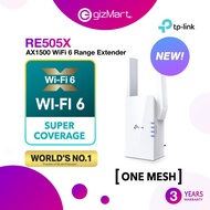 TP-LINK RE505X Onemesh AX1500 WiFi 6 Wireless AX WiFi Range Extender / Repeater / Access Point