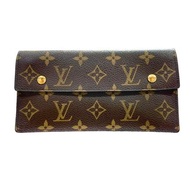 95%NEW二手LV長銀包,啡色,MONOGRAM PORTEFEUILLE,啪鈕款