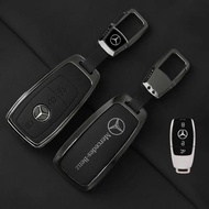 Zinc Alloy Leather Car Remote Key Case Cover For Mercedes Benz A B C E CLA GLA GLC Class W204 W205 W