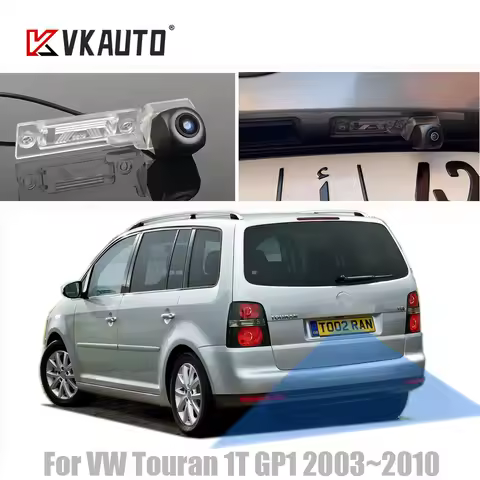 VKAUTO Fish Eye Rear View Camera For VW Touran 1T GP1 Touran I 2003~2010 HD CCD Night Vision Reversi