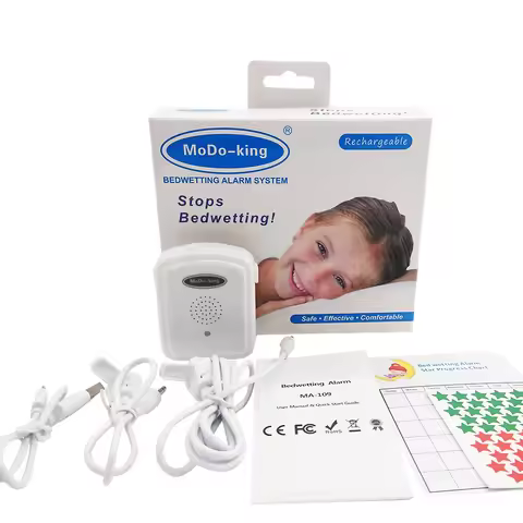 MoDo-king Latest Version Rechargeable Bedwetting Enuresis Alarm For Baby Boys Kids Nocturnal Enuresi