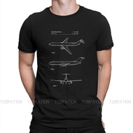 Airplane Lover Patent Print of 1981 Boeing 777 Airliner Tshirt Black for Men T Shirt Casual Men's Tops Short Sleeve XS-4XL-5XL-6XL