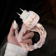 3 Dogs Harness Set Cartoon Charger Case USB Cable Protector For iphone 20w 18w 35W