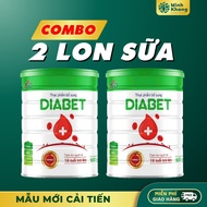 [Combo of 2 Cans] Diabet Diabetic Milk Helps Stabilize Blood Sugar Tube 1+2, Supports Nutritional En