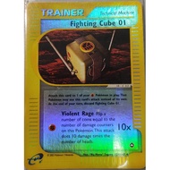 Holographic Fighting Cube Trainer Pokémon Card 121/147