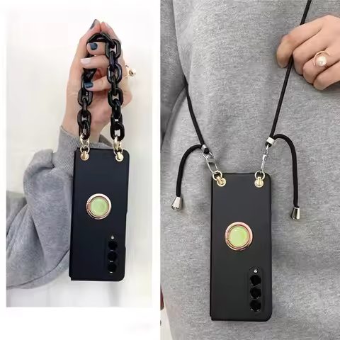 Luxury Bracelet Crossbody Lanyard Case For Samsung Galaxy ZFold6 ZFold5 ZFold4 Z Fold 3 2 Z Fold 7 W