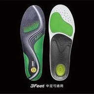 法國 SIDAS 3 FEET 運動型鞋墊-中足弓 SI3776566 穩定支撐 舒適緩震 輕薄透氣乾爽