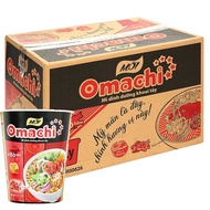 Omachi Cup Noodles with Stewed Beef Sauce flavor - Box of 24 cups x 69g