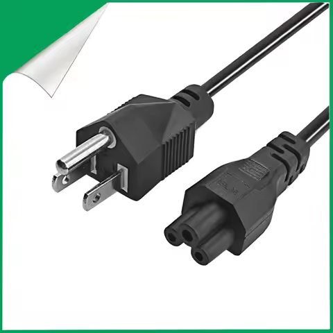 AC Power Cord Lead 3 Pin US PLUG PC LCD Cable Prong Laptop,1M Multipurpose.500W High power Pure Copp