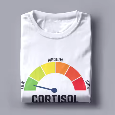Cool Low Cortisol Levels V Meme T-Shirts Women Men O Neck Funny Clothes Novelty Short Sleeve Tees Gr