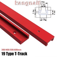 KANGNAI 1Pcs T-Track, Aluminium Alloy 300-600mm T-Slot Track, Slide Guide Rail 19 Type 19x9.5mm T Sl