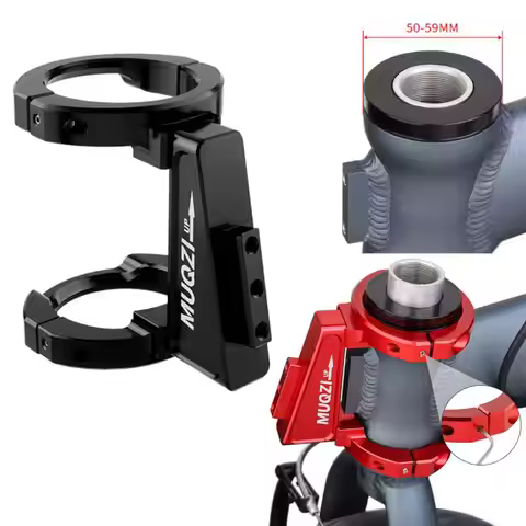 Bike Front Bag Holder Adapter Adjustable Clamp Ring Folding Bicycle Pig Nose Pannier Adapter for Bir