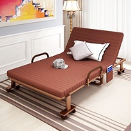 ♨△Noon Break Folding Bed Single Double Office Nap Artifact Portable Reclining Chair Marching Escort 