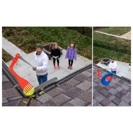 Gutter Cleaning Tools Mini Rake Rotatable Handle Gutter Cleaning Tools From the Ground Great for Roo