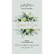 Digital Wedding Card / Kad Kahwin Digital / E-Card Wedding ( 3 PAGES )