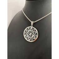 玄数女王 96大卫星能量吊坠/钥匙扣  96 Satellite Energy Pendant/Keychain 大事化小 小事化无 独家96大卫星生命之花图腾钛钢吊坠/钥匙扣