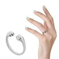 Mya Cute Cat Rings Unique Embrace Design Open Rings Jewelry Stackable Rings