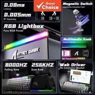 ATTACK SHARK R85HE Wired Gaming Keyboard Magnetic Switch 8KHz Polling 0.005mm RT Adjustable 5-Layer 